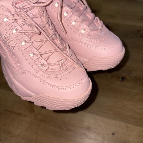 FILA Disruptor II Casual Chunky Platform Women’s Size 7.5 Pink Sneakers 2000s - Picture 4 of 7